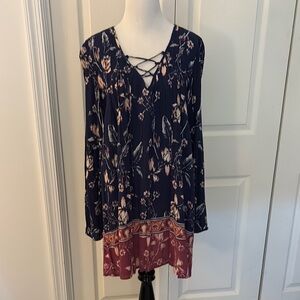 Billabong Navy Floral Dress